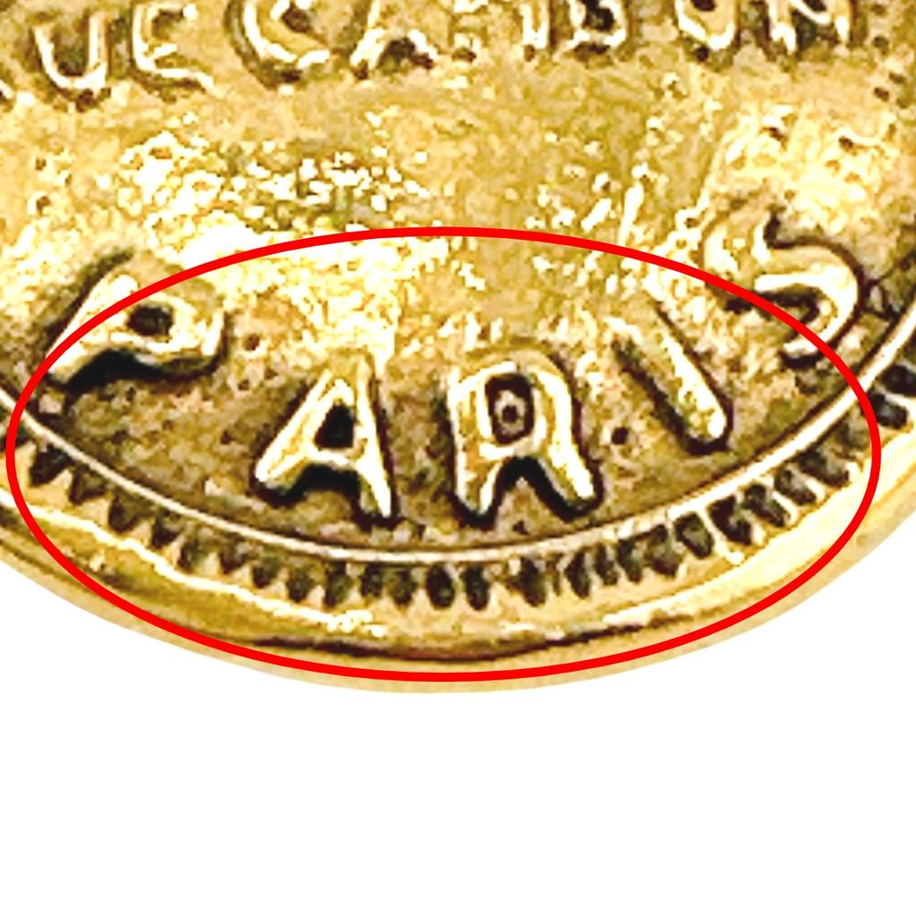 Chanel Большой круглый логотип Серьги Cambon золотые Женские Б/у