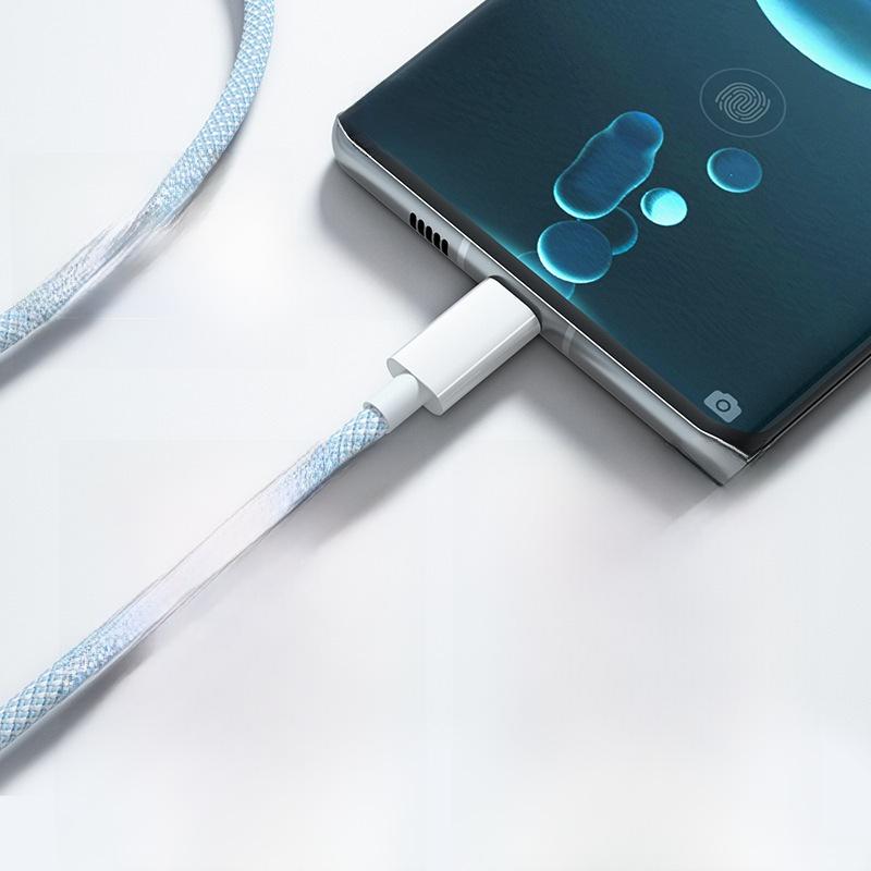 66 Вт 3-в-1 кабель для быстрой зарядки для Huawei, OPPO, Xiaomi, Android, Apple - Кабели передачи данных типа C - Поддержка 6A