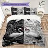Gorgeous B&W Pattern Bedding uilt Set uilt Cover Pillowcase Home Decoration Birthday Gift (1 * duvet cover + 2 * pillowcase  without core)39