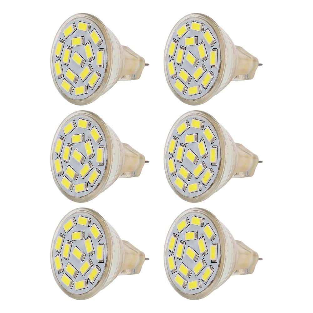 6PCS 3W GU4 LED Bulb 12V LED Light Bulb Easy MR11 Spotlight  Ceiling Lights