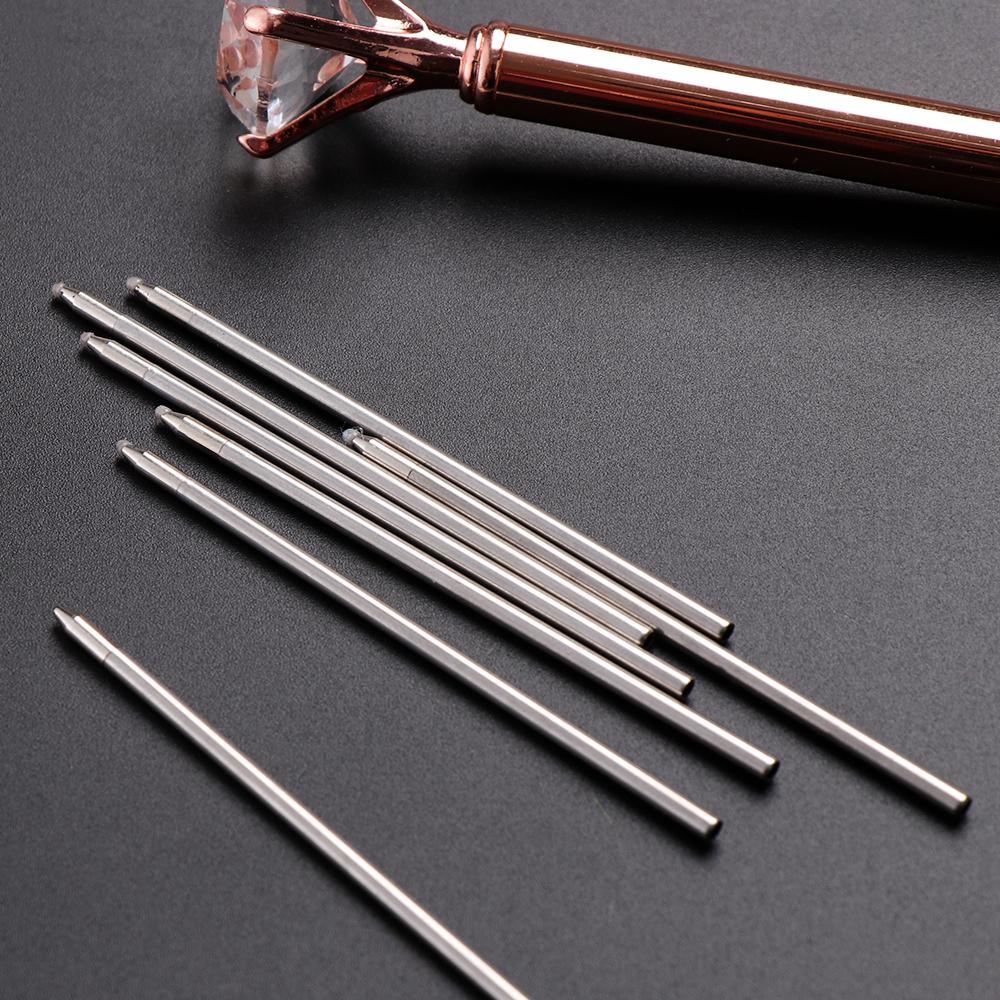 Writing Supplies Ballpoint Pen Black Blue Red Diamond Pen Refills Replace Refill Medium Nib Core