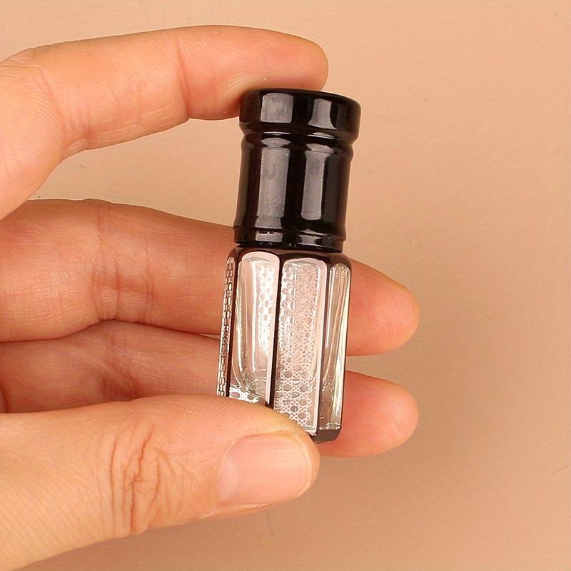 12ml Luxury Golden Essential Oil Roller Bottle Refillable Perfume Bottle Glass Roll-On Essential Oil Bottle Cosmetics Container
