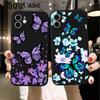 Красочный чехол для телефона в стиле ретро с бабочкой для iPhone 16 Pro Max 15 14 Plus 13 12 11 Pro Max XR X XS TPU Мягкий силиконовый черный чехол-накладка