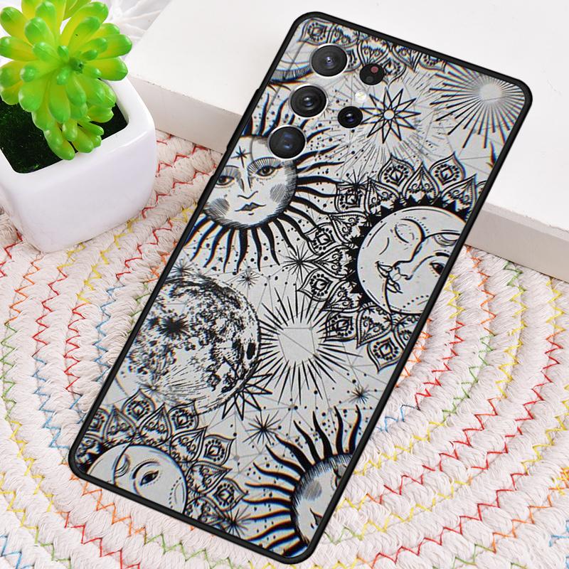 Астрологический чехол для телефона 'Солнце Луна Звезда' для Samsung Galaxy note 10 pro S26 S25 S24 S23 S22 Ultra Plus S21 FE S20
