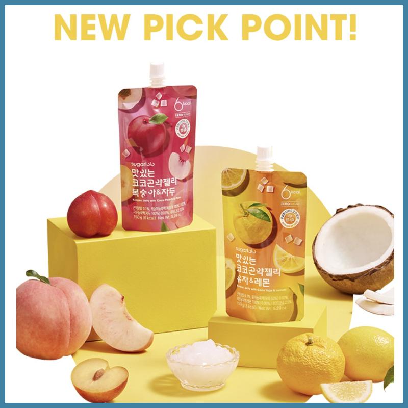 [ПРИЕМ] Желе Sugaro Konjac 150 г/стоячий пакет/клубника, киви/зеленый виноград/персик, слива