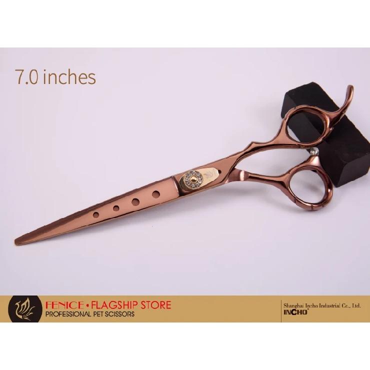 Fenice 7.0/7.5/8.0 inch Professonal Grooming Scissors for Dogs JP440C Cutting Shear Antique Golden Color