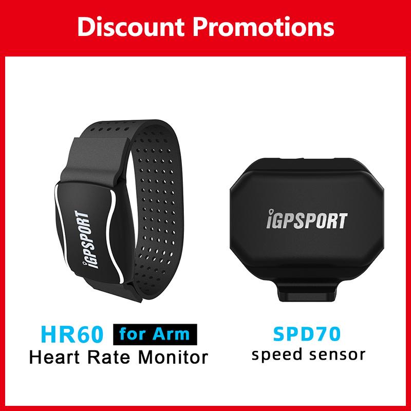 IGPSPORT SPD70 CAD70 Датчик скорости Двойной режим Поддержка Каденс велосипеда Монитор сердечного ритма HR40 HR70 Для Garmin BSC100S BSC200 BSC300