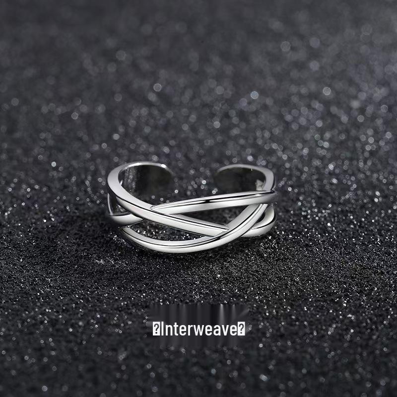 Men's Adjustable Retro Hip-Hop Index Finger Ring - Open, All-Match Single Trend Ring