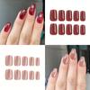 Medium Short False Nails Cat Eye Press On Nails Full Cover False Nails False Nails Tips Acrylic Nails Manicure Supplies