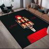 Kim Jennie Printed Carpet, Home Sofa Decoration for Living Room & Bedroom, Non‑Slip Play Flannel Floor Mat for Game Room