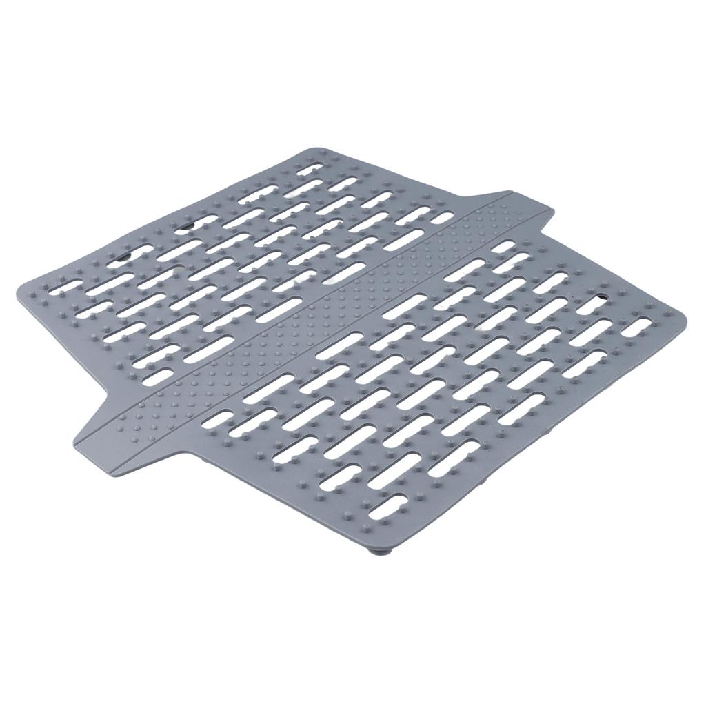 Двойной коврик-протектор для раковины силиконовый с эффективным дизайном для отвода воды