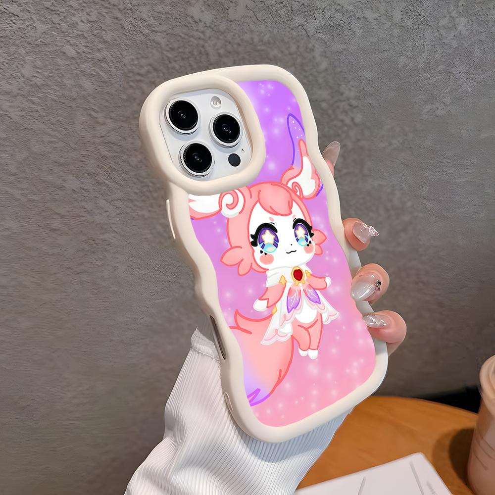 HSR Mem Wavy Edge TPU Mobile Phone Case for iPhone 17 16 15 14 13 12 11 Air Pro Max Plus Colorful Cover