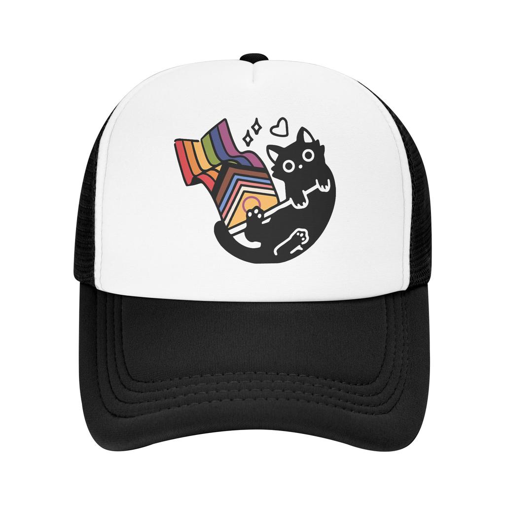 Sounds Gay Im In LGBT Pride Rainbow Mesh Baseball Cap Adult HipHop Trucker Hat Adjustable Polyester Sun Caps