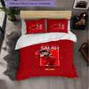 Mohamed Salah 3 Piece Bedding Set Soft Duvet Cover Set with Pillowcases Printed Bedroom Decor Set for Home
