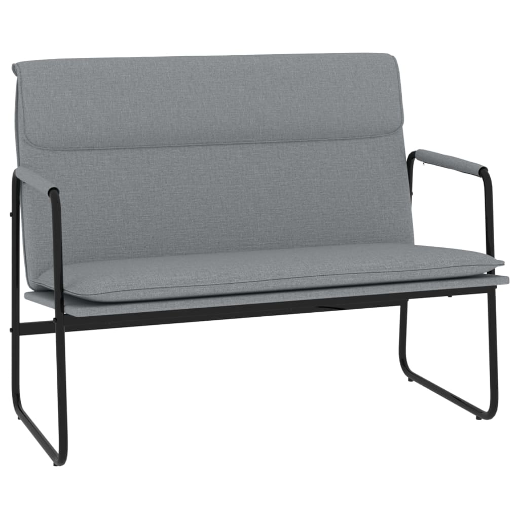Bench Light Grey 100 x 64 x 80 cm Fabric