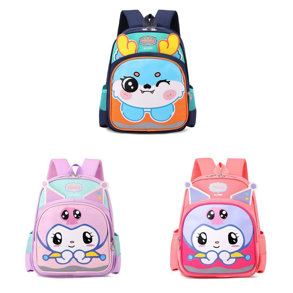 Kuromi Kids School Backpack With Breathable Nylon And Air Cushion Straps For Preschool Children