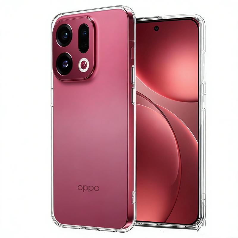 Ультратонкий прозрачный силиконовый мягкий чехол для Oppo Find X9 X9+ X8 X8S X7 X6 X5 Pro Ультрапрозрачный корпус Ударопрочная задняя крышка Coque