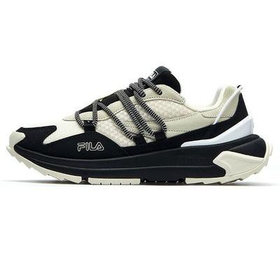 Fusion Corsa Ткань Кожа нубук Коровья кожа Ретро Универсальные Повседневные Низкие Кроссовки Папы Женские кроссовки Бежевый Черный F12W134145FVB