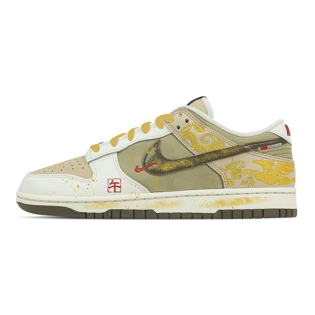 Nike Кроссовки для скейтборда Dunk Candle Song, Heart Box Низкие Мужские Бежевый Коричневый IQ1118-220(Команда773--)