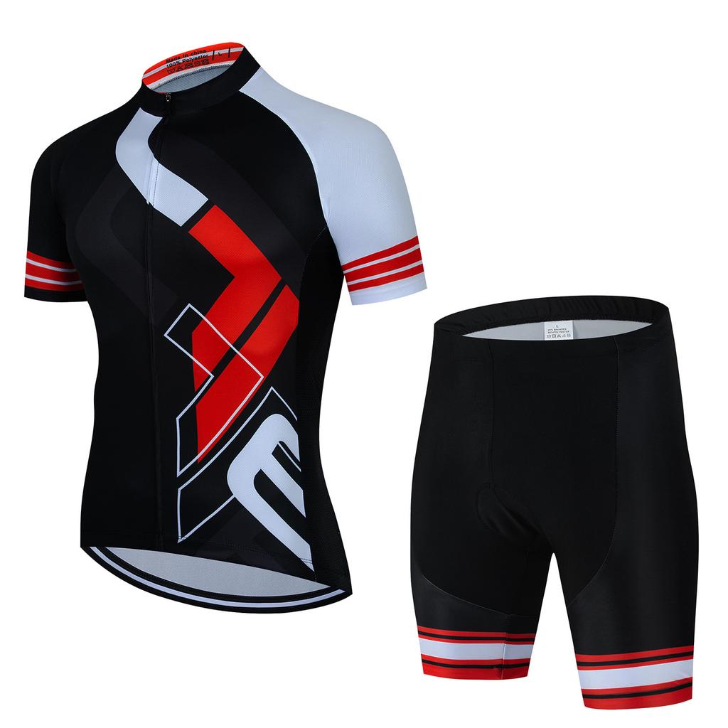 Мужская одежда шоссейный велоспорт майка комплект MTB классический черный велокомбинезон шорты триатлон Ropa De Hombre 2025 летняя велосипедная одежда