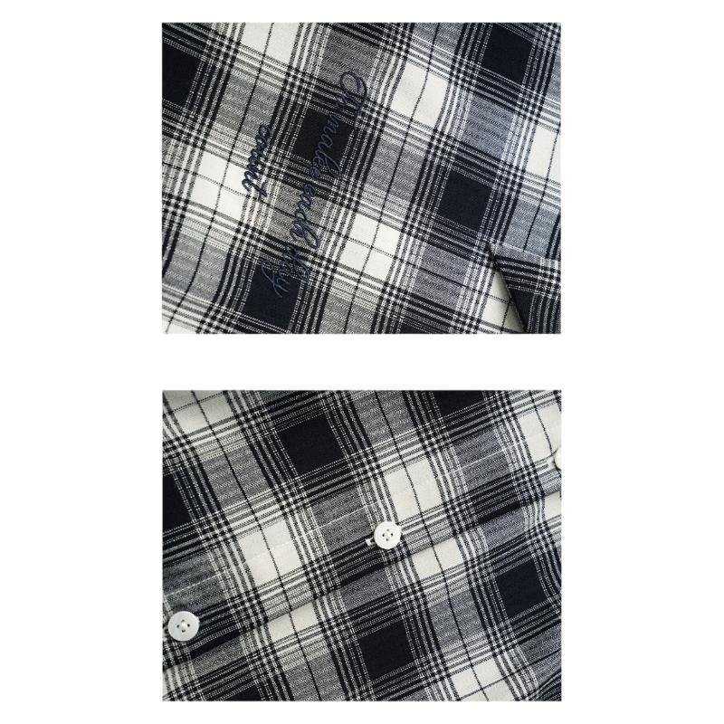 Olrain Eurier Women's Plaid Shirt Autumn Vintage Versatile Long Sleeve Jacket