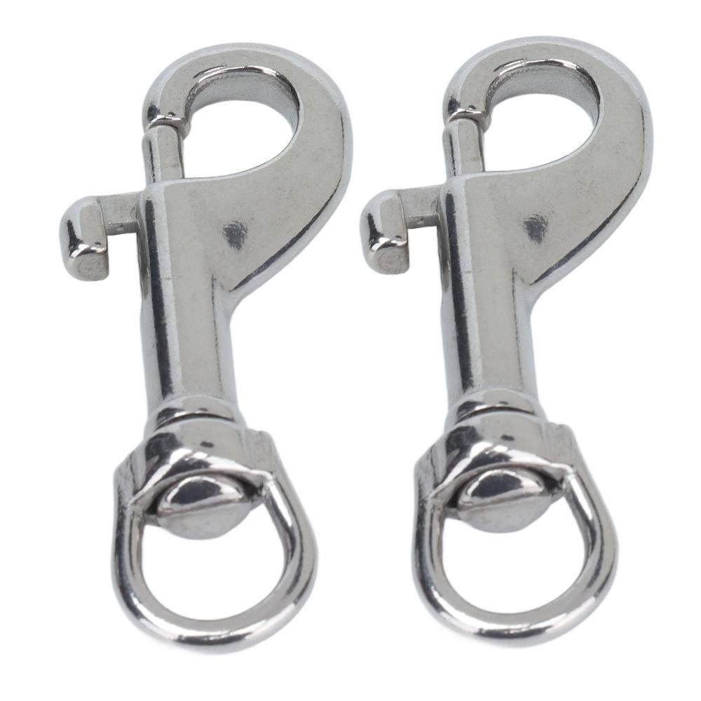 2pcs 65mm Length Rotating Snap Hook Swivel Eye Swivel Eye Snap Hook Single Ended Bolt Snap Handbag
