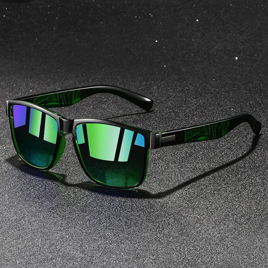 Fashion Vintage Square Pattern Sunglasses Men Women Driving Luxury Brand Designer Sun Glasses Man Driver's Eyewear UV400 Eyewea