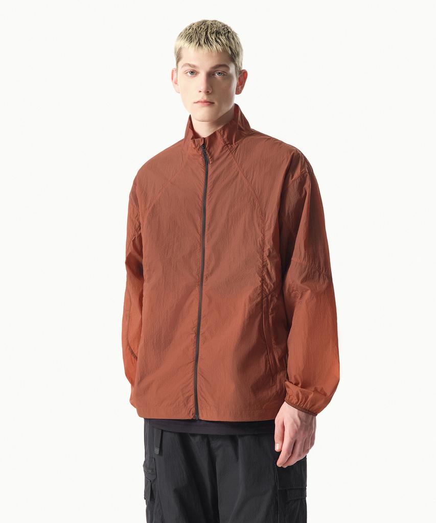 Musinsa Standard [City Leisure] High-Neck Sheer Windbreaker Jacket [Orange]