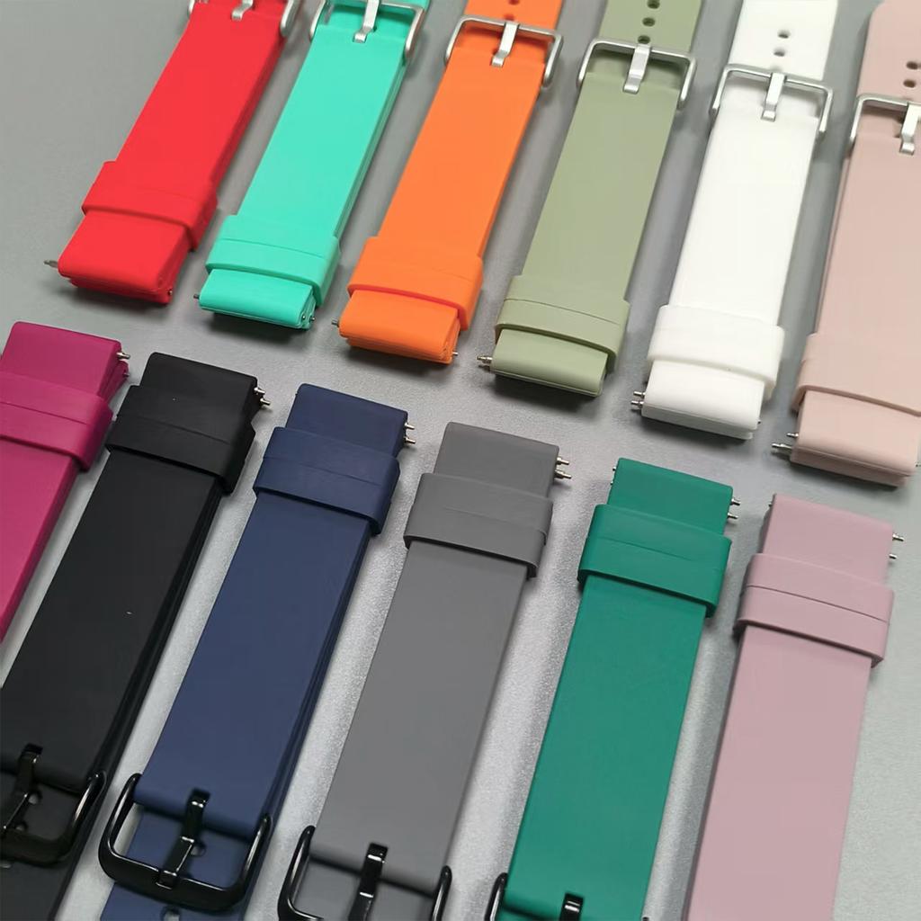 22 20mm Silicone Strap For Xiaomi Watch Band S4/S2 46mm/Mi Watch Color 2/S1 Pro Wristband For Amazfit Bip 6/GTR 4/GTS 4 Bracelet