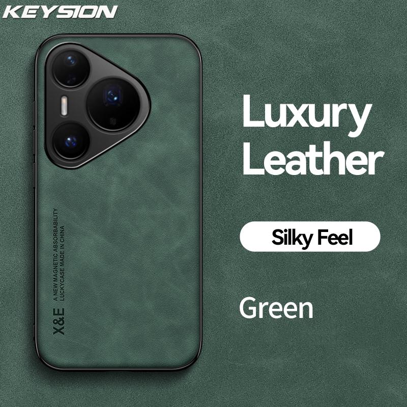 Pu Keysion Retro Luxury Leather Case For Huawei Pura 80 80 Pro Siliconepc Shockproof Phone Back Cover For Huawei Pura 80 Ultra