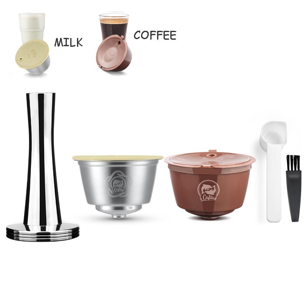 Многоразовые капсулы для кофе Dolce Gusto из нержавеющей стали, фильтры для кофе и молока, капсулы capsulas de cafe recargables dolce gusto