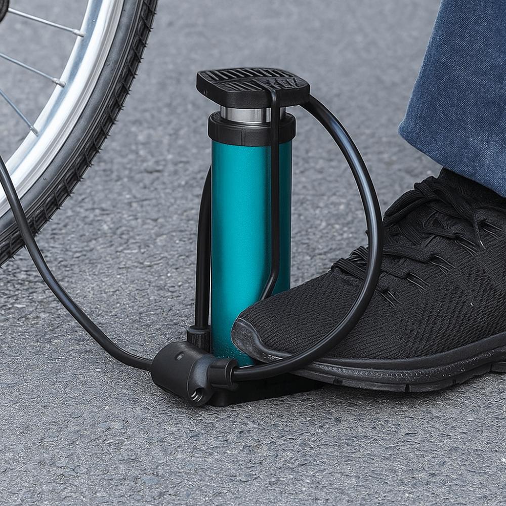 Aluminium Zinc Zinc Alloy Biking Air Pump Mini Bike Foot Pump Bicycle Inflator Pump  Outdoor