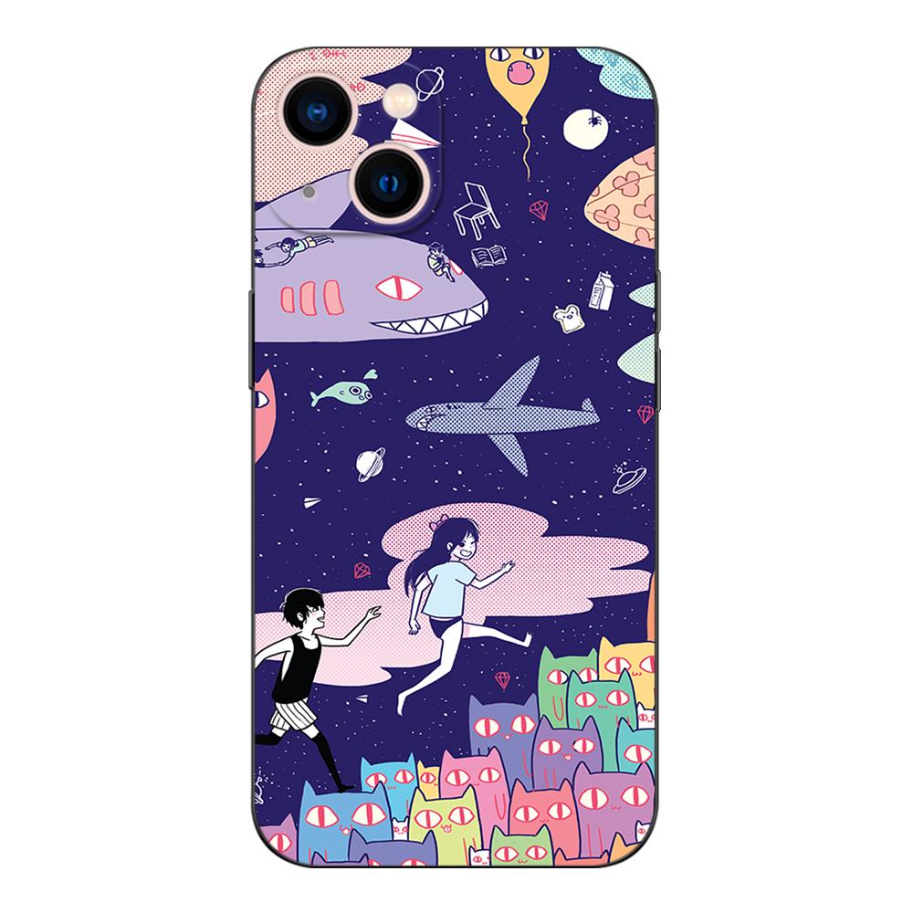 Black Tpu Case For Vivo Y52 Y70 Y70s Y70T Y71 Y71A Y72 Y73S Y75 Y76 Y75 Y81 5G 2020 Omori