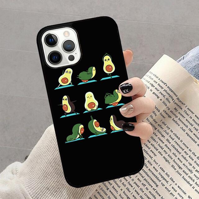 Чехол для телефона Avocado Yoga для iPhone 17 Air 16 15 14 13 12 11 Pro Max Plus Max Защитный корпус