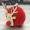 Рождественский войлочный кулон-олень Креативный лось Шарик из шерсти Рождественские украшения Кулон