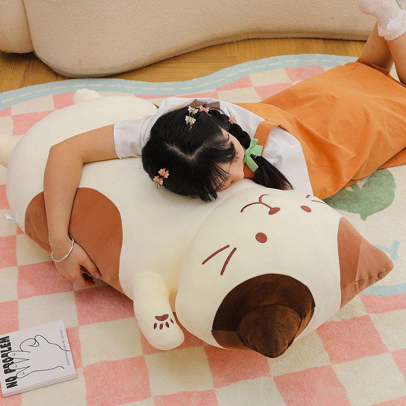 45-105 см Kawaii большой толстый живот кота плюшевые игрушки мягкие длинные животные кошка подушка для сна креативный подарок на день рождения для детей