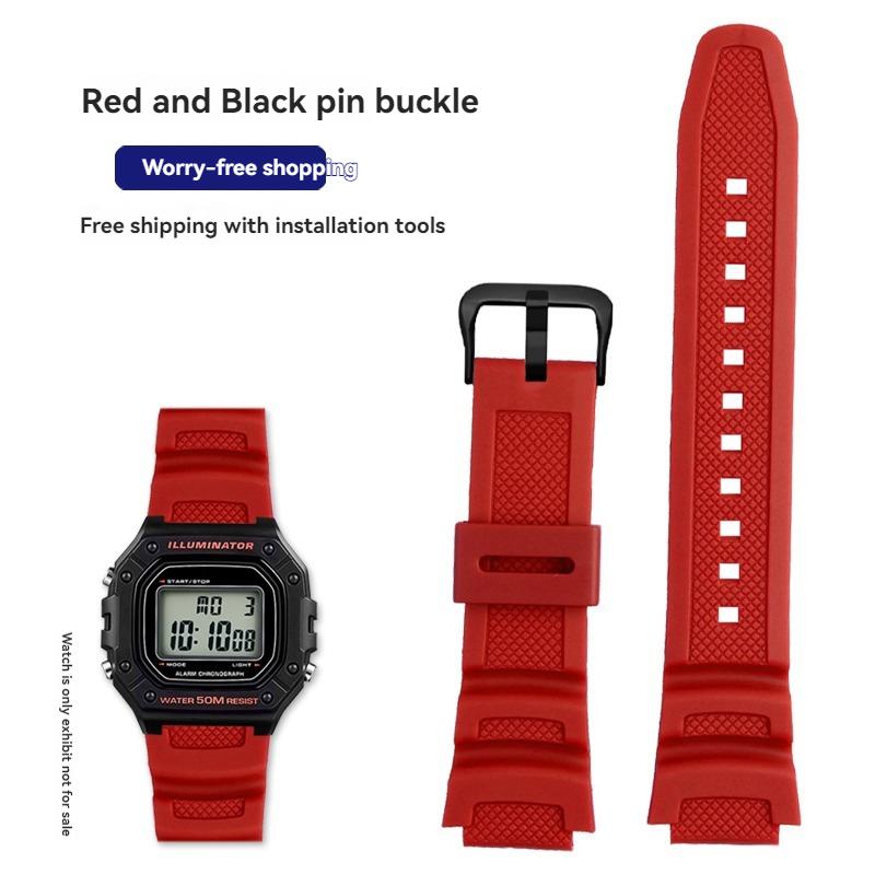 Ремешок из смолы и силикона W218H для часов Casio AE-1200 AE-1100 SGW-300 SGW-400 MRW200, Сменный ремешок, Спортивный браслет