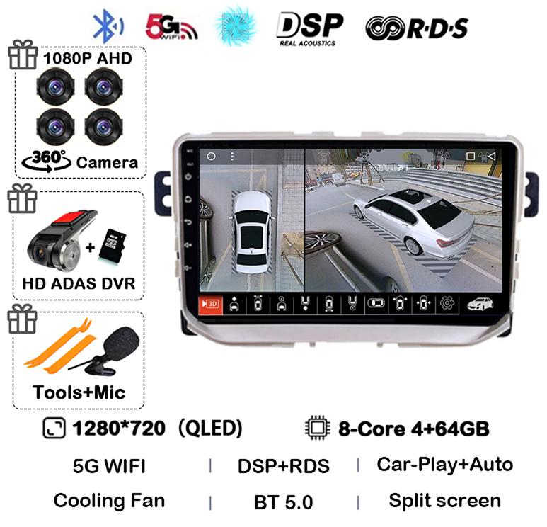 Android 14 Carplay Auto для Great Wall Haval H2 2014 2015 2016 2017 2018 Автомобильный Радио Мультимедиа Стерео Видео Плеер GPS Головное Устройство