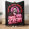 Custom Name FNAF: Five Nights Freddy's blanket for Couch & Bed, Plush Cozy Fuzzy Blanket Super Soft & Warm Blankets for Fall and Winter. 0908144
