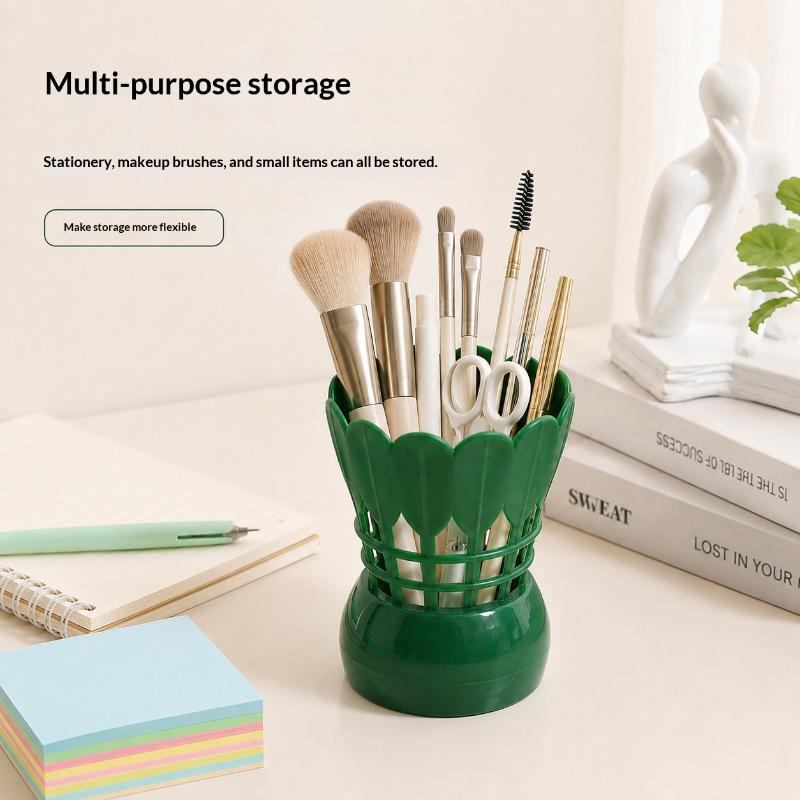 Cute Badminton Pen Holder Creative Desktop Stationery Storage Stand Waterproof Material Organizer for Kids School Office Gift