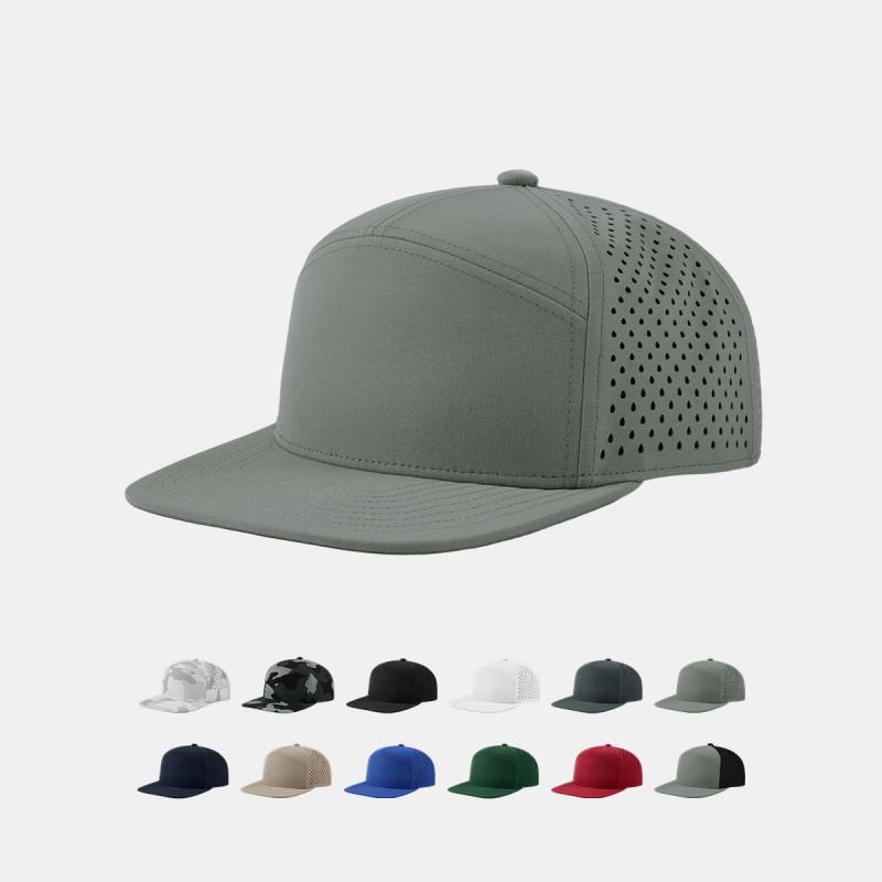 Unisex Quick-Dry Breathable Baseball Cap With Flat Brim Sun Protection Outdoor Sports Wear