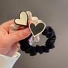 Korean Heart-Shaped Intestine Hair Tie - Cute, Elastic Ponytail Band Hair Accessory