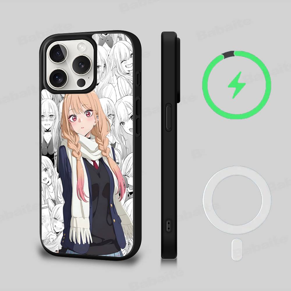 Чехол для телефона My Dress Up Darling Магнитный Для Magsafe Для IPhone 17 16 15 14 Plus 13 12 11 Pro Max