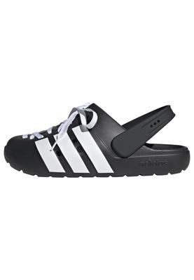 Спортивные сандалии Adilette Clog NRB35 Основной черный см [Adidas] Черный/Белый/Основной (JR4025) +26,5