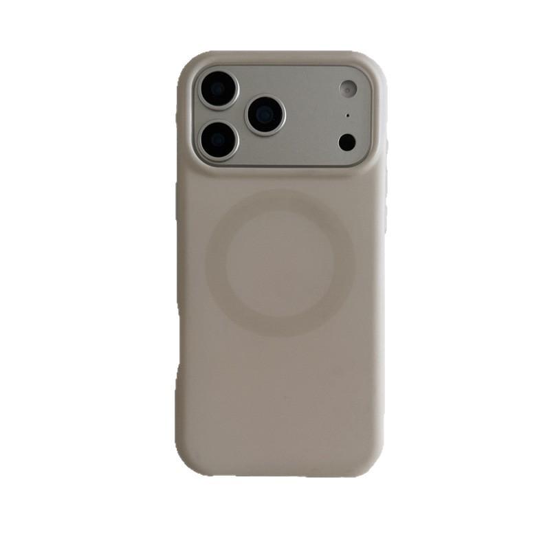 Высококачественный однотонный магнитный чехол для телефона Apple 15pro, 16pro, 17promax - Осенне-зимняя коллекция