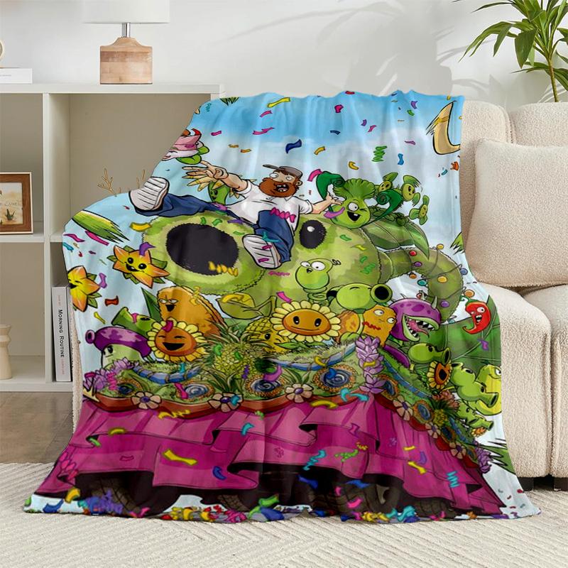 1PC Zombie Party Flannel Blanket Gift, Suitable for Both Men And Women, Soft Ideal for Beds And Sofa, Birthday Or Christmas Gift