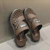 2024 Summer Men's Leather Retro Style Non-Slip Sandals
