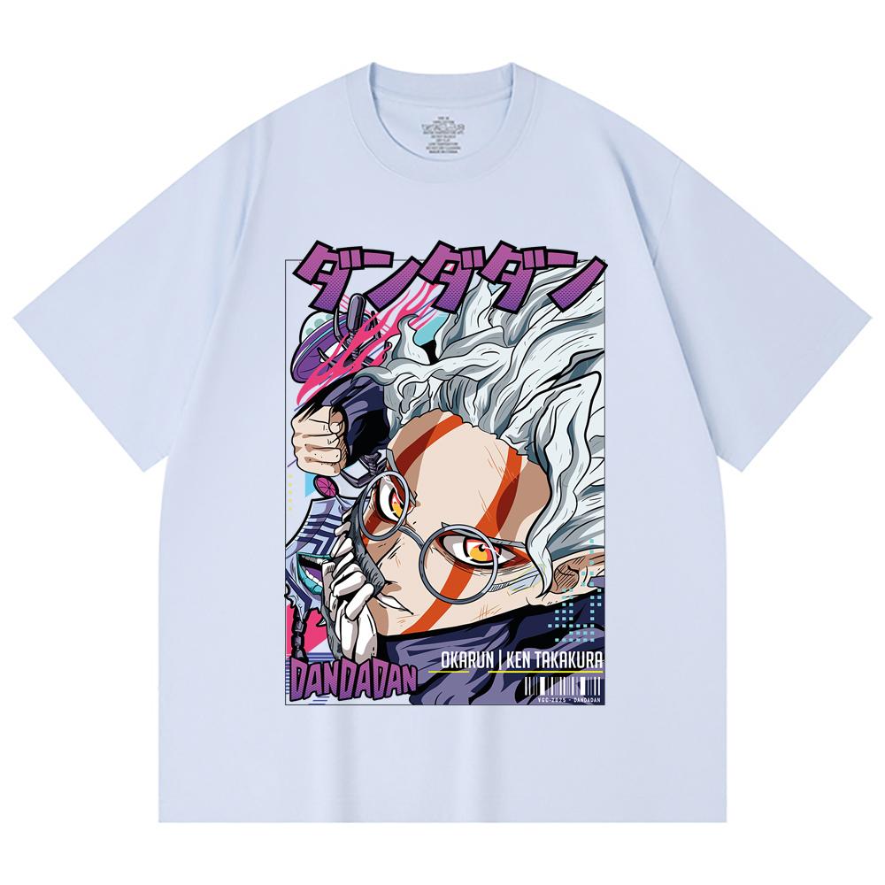 230 Gsm 100% Cotton Dandadan V18 Okarun Print Unisex Heavy Cotton T Shirt