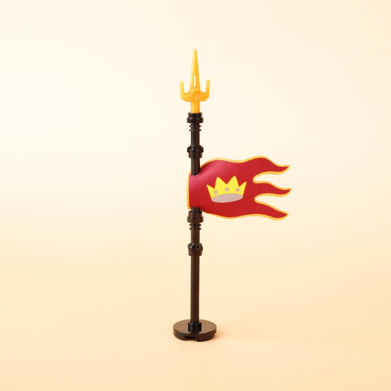 Средневековые военные флаги, серия «Военный замок», рыцарь, солдат, воин, аксессуары, строительные блоки, Древний Священный Рим, кирпичики, игрушки, подарки.