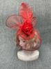 Popular color mesh headgear European and American flowers bridal banquet top hat feather headband spot